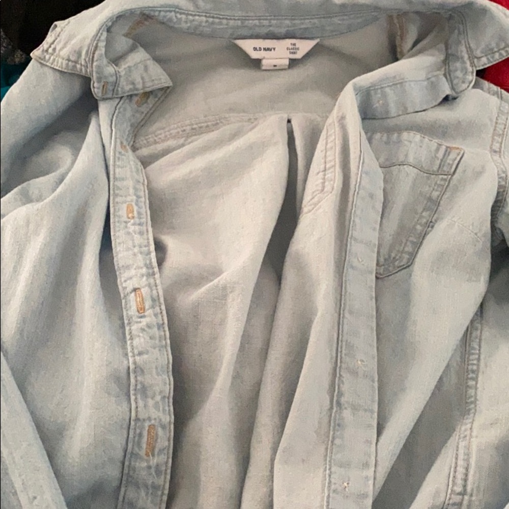 Denim light weight cardigan